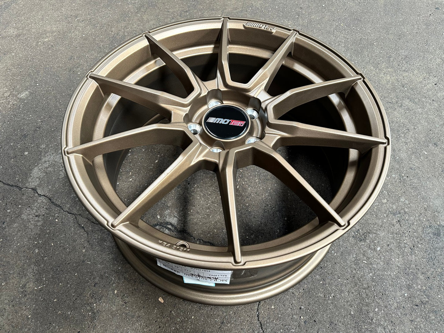 New 18X8 ET45 Motec MCR2 Rim (4 wheel) Matt Bronze 5X112
