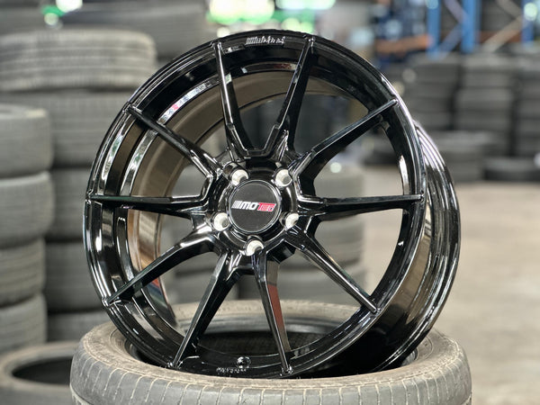 New 18X8 ET45 Motec MCR2 Rim (4 wheel) Gloss Black 5X112