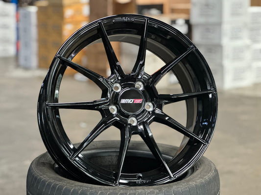 NEW 18X8 ET45 Motec MCR2 Rim (4 wheel) Gloss Black 5X112