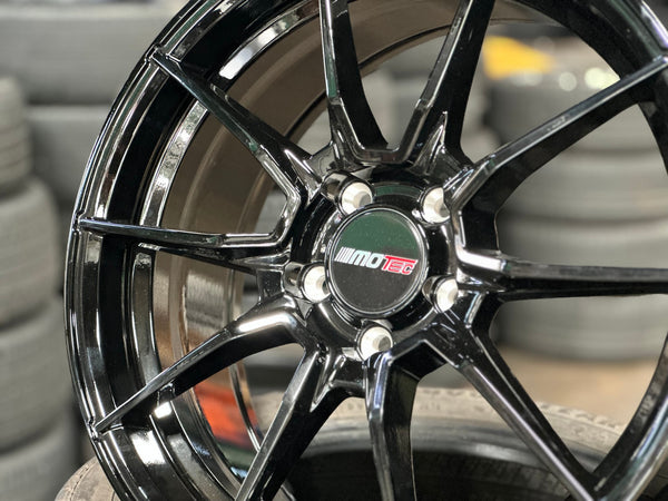 New 18X8 ET45 Motec MCR2 Rim (4 wheel) Gloss Black 5X112