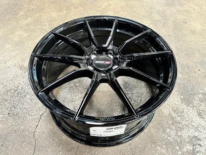 New 19X8.5 ET43 Motec MCR2 Rim (4 wheel) Gloss Black 5X112
