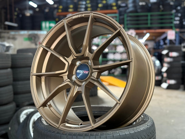New 19X9.5 ET45 Motec MCR2 Rim (4 wheel) Matt Bronze 5X112