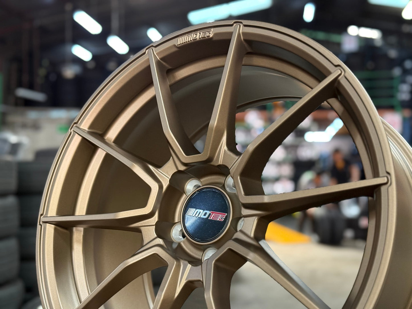 New 19X9.5 ET45 Motec MCR2 Rim (4 wheel) Matt Bronze 5X112