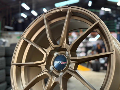 New 19X9.5 ET45 Motec MCR2 Rim (4 wheel) Matt Bronze 5X112