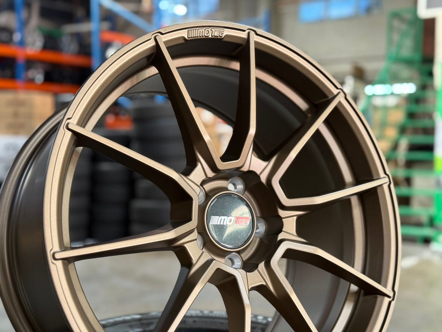 New 19X9.5 ET45 Motec MCR2 Rim (4 wheel) Matt Bronze 5X112