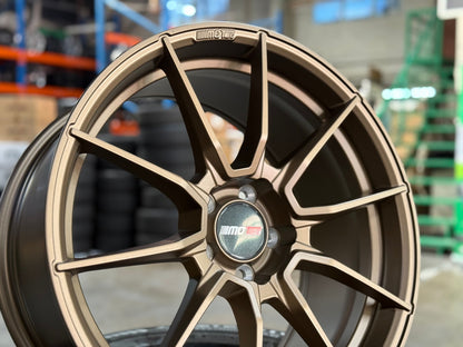New 19X9.5 ET45 Motec MCR2 Rim (4 wheel) Matt Bronze 5X112