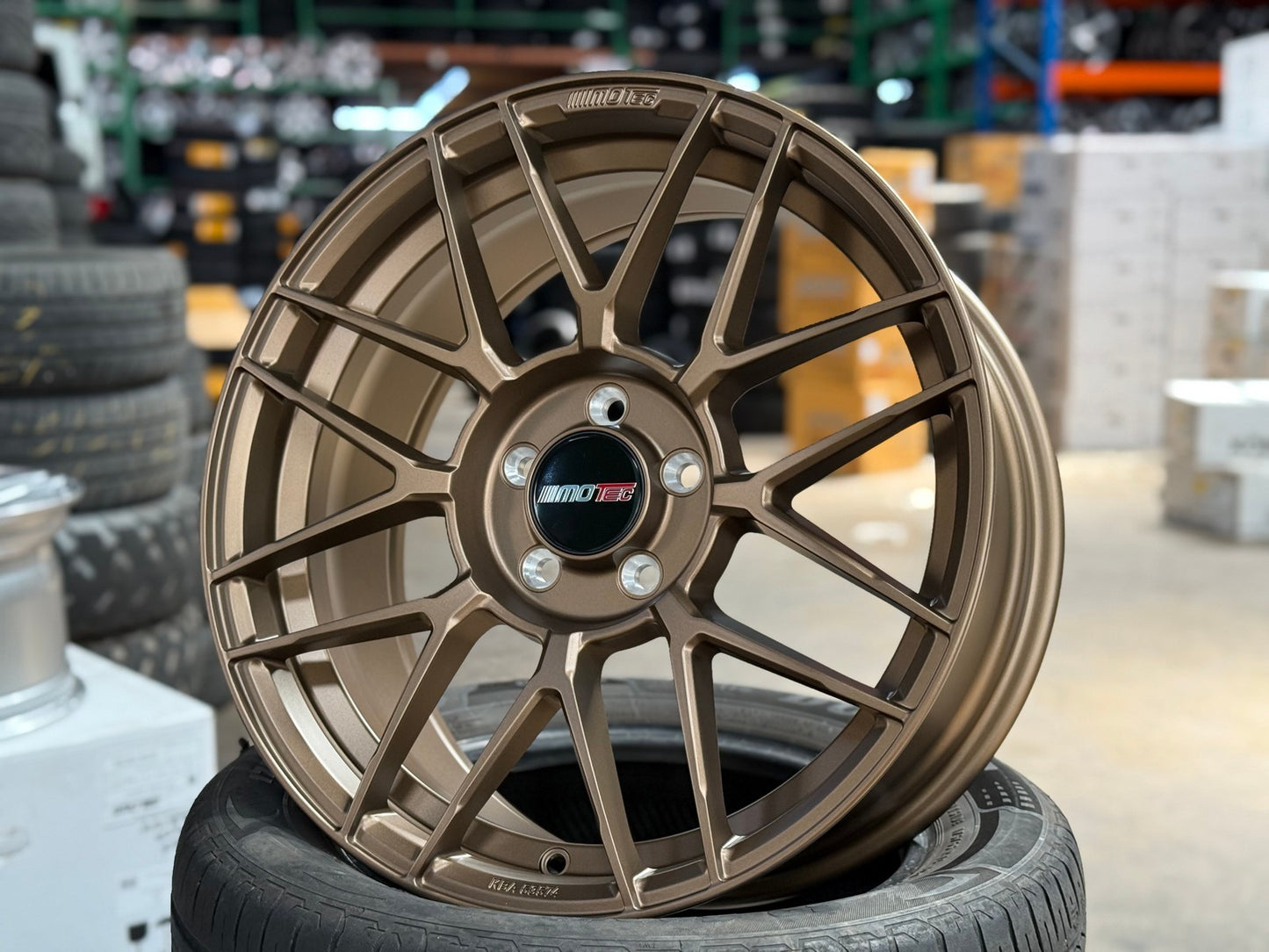 New 18X8 ET45 Motec MCR3 Rim (4 wheel) Matt Bronze 5X112