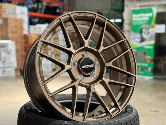NEW 18X8 ET45 Motec MCR3 Rim (4 wheel) Matt Bronze 5X112