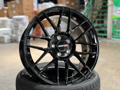New 18X8 ET45 Motec MCR3 Rim (4 wheel) Gloss Black 5X112