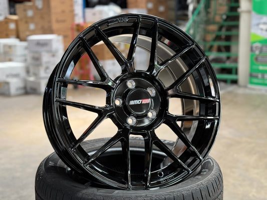 NEW 18X8 ET45 Motec MCR3 Rim (4 wheel) Gloss Black 5X112