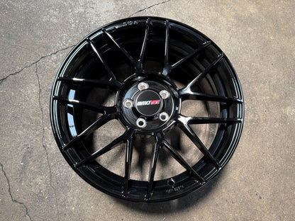 New 18X8 ET45 Motec MCR3 Rim (4 wheel) Gloss Black 5X112
