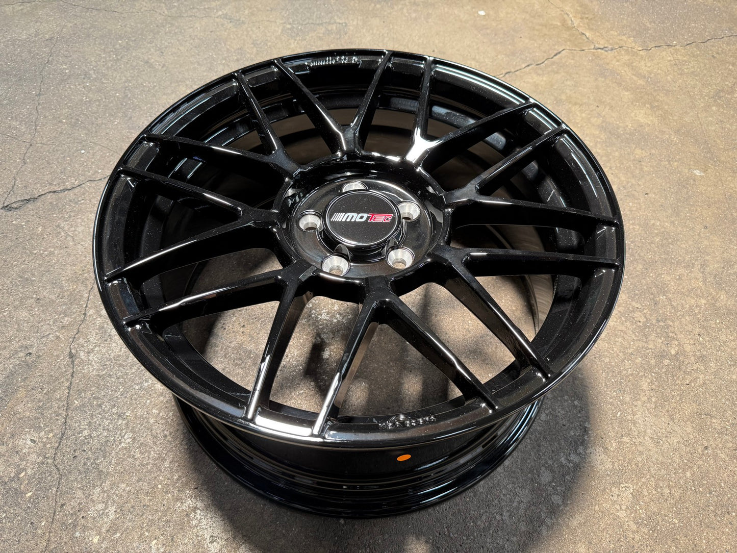 New 18X8 ET45 Motec MCR3 Rim (4 wheel) Gloss Black 5X112