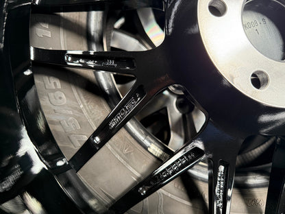 New 18X8 ET45 Motec MCR3 Rim (4 wheel) Gloss Black 5X112