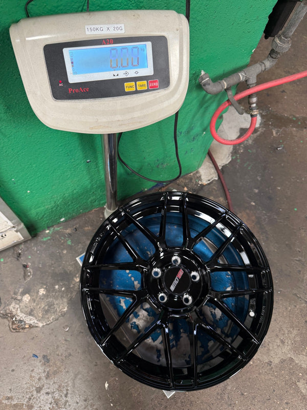 New 18X8 ET45 Motec MCR3 Rim (4 wheel) Gloss Black 5X112