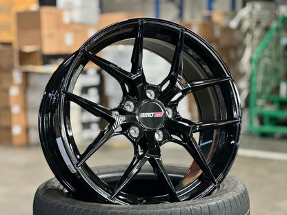 New 18X8 ET45 Motec MCR4 Rim (4 wheel) Gloss Black 5X112