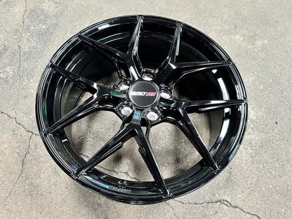 New 18X8 ET45 Motec MCR4 Rim (4 wheel) Gloss Black 5X112