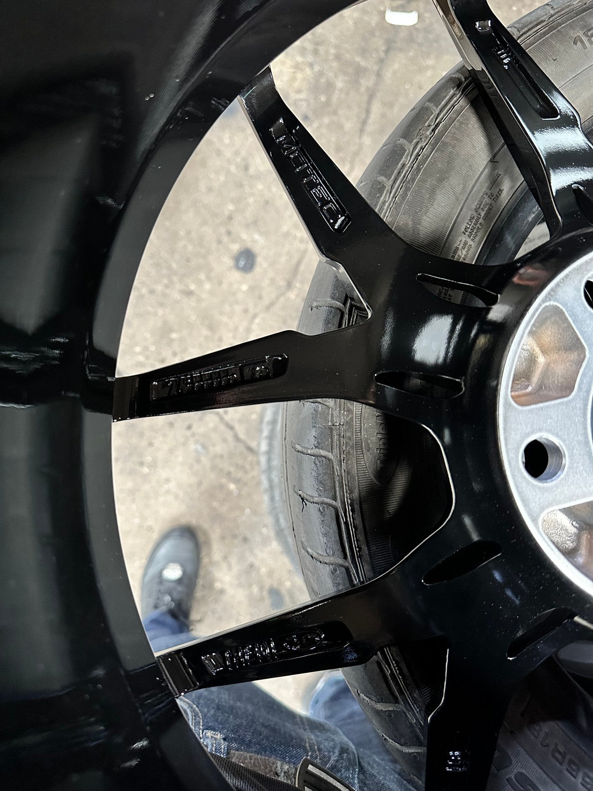 New 18X8 ET45 Motec MCR4 Rim (4 wheel) Gloss Black 5X112