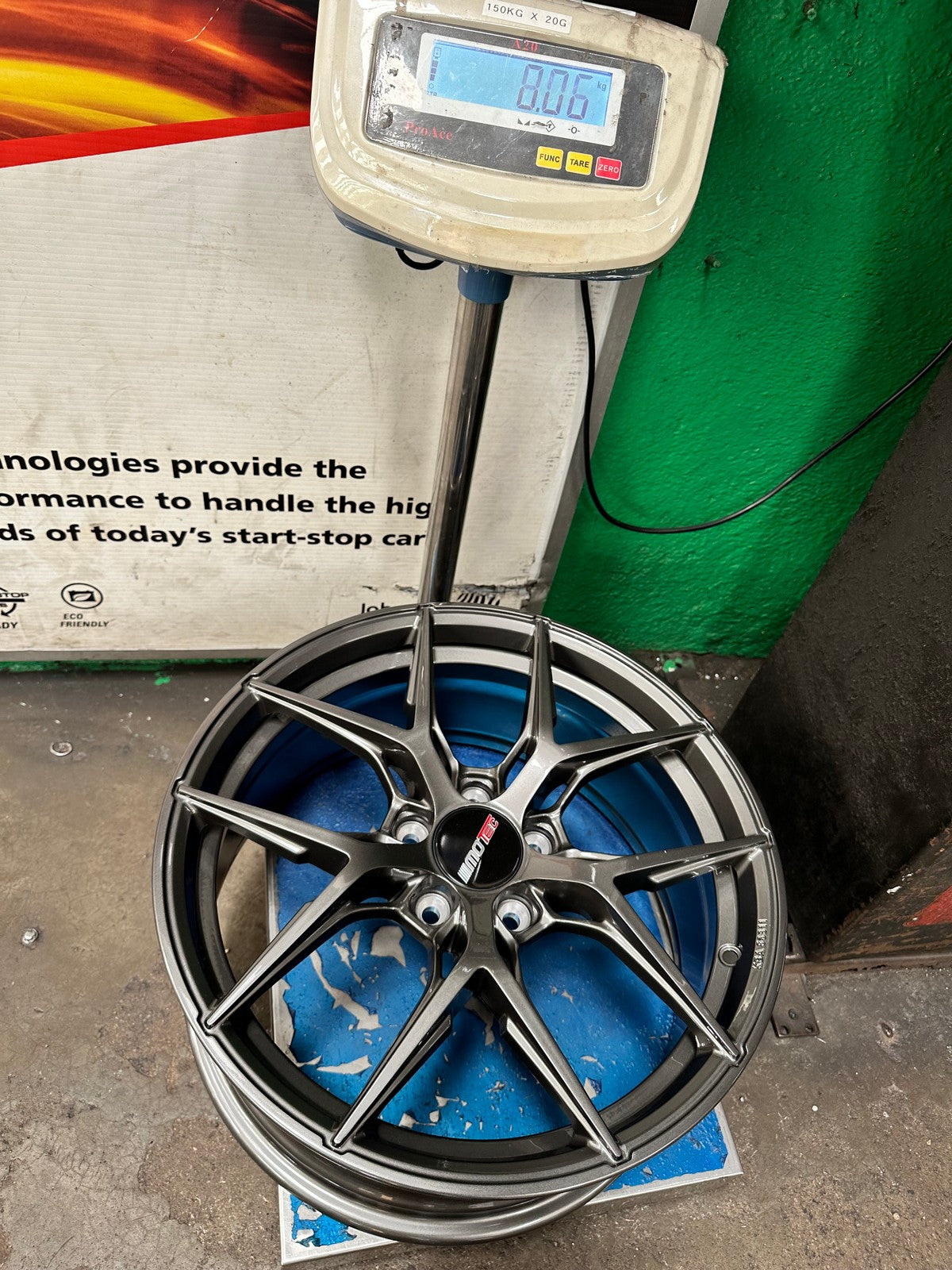 New 18X8 ET45 Motec MCR4 Rim (4 wheel) Gloss Gunmetal 5X112