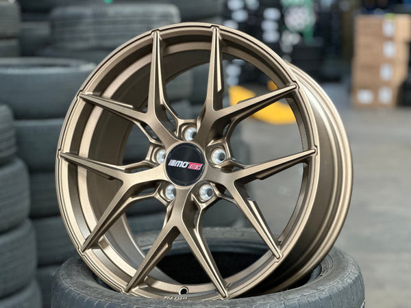 New 18X8 ET45 Motec MCR4 Rim (4 wheel) Matt Bronze 5X112