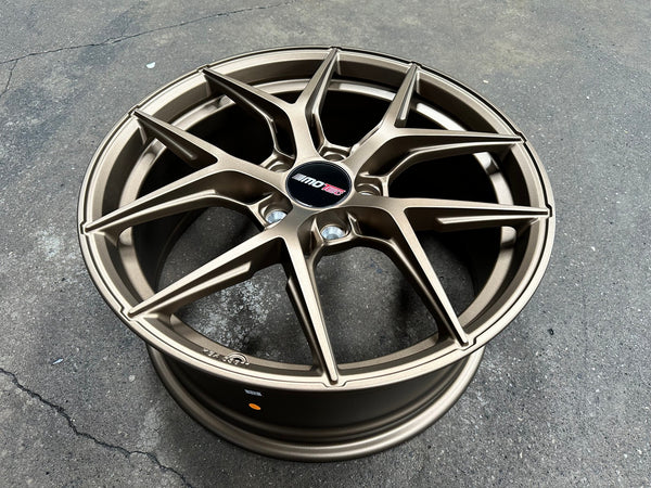 New 18X8 ET45 Motec MCR4 Rim (4 wheel) Matt Bronze 5X112