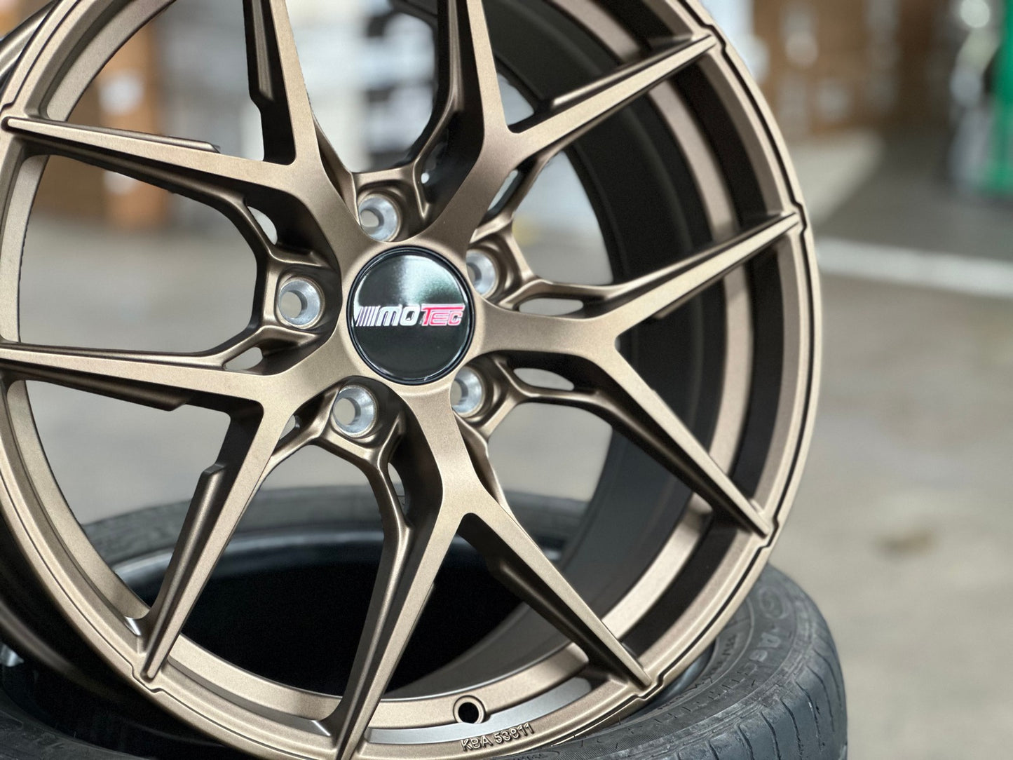 New 18X8 ET45 Motec MCR4 Rim (4 wheel) Matt Bronze 5X112