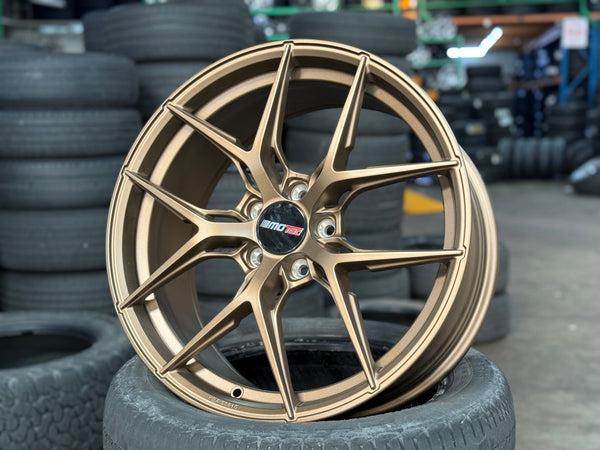 New 19X8.5 ET45 Motec MCR4 Rim (4 wheel) Matt Bronze 5X112