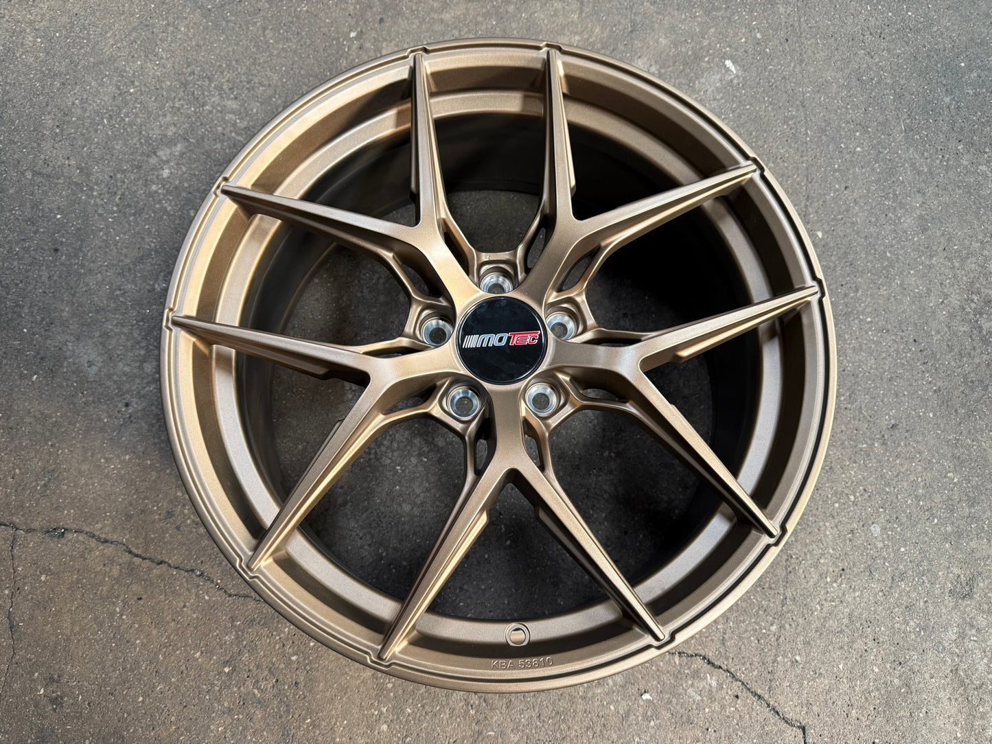 New 19X8.5 ET45 Motec MCR4 Rim (4 wheel) Matt Bronze 5X112