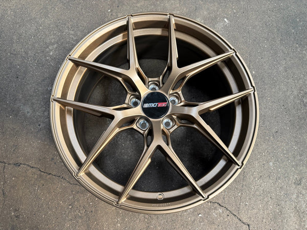 New 19X8.5 ET45 Motec MCR4 Rim (4 wheel) Matt Bronze 5X112