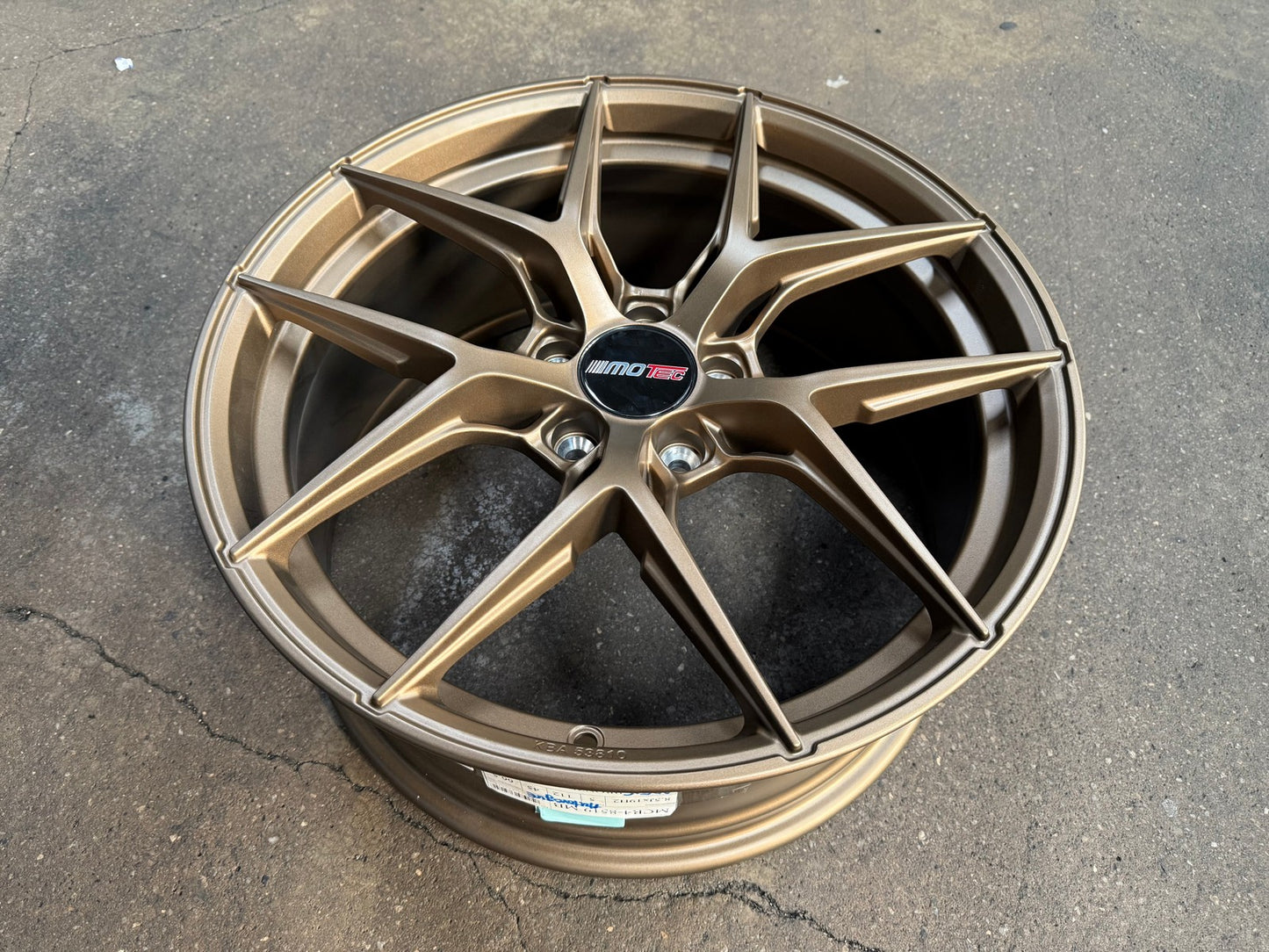 New 19X8.5 ET45 Motec MCR4 Rim (4 wheel) Matt Bronze 5X112