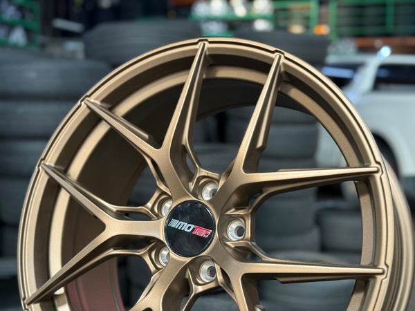 New 19X8.5 ET45 Motec MCR4 Rim (4 wheel) Matt Bronze 5X112