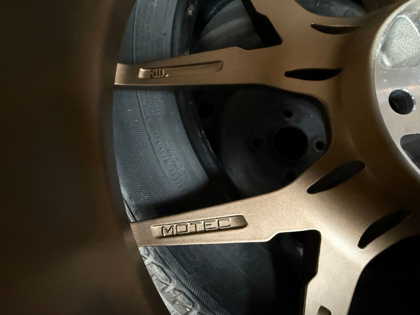 New 19X8.5 ET45 Motec MCR4 Rim (4 wheel) Matt Bronze 5X112