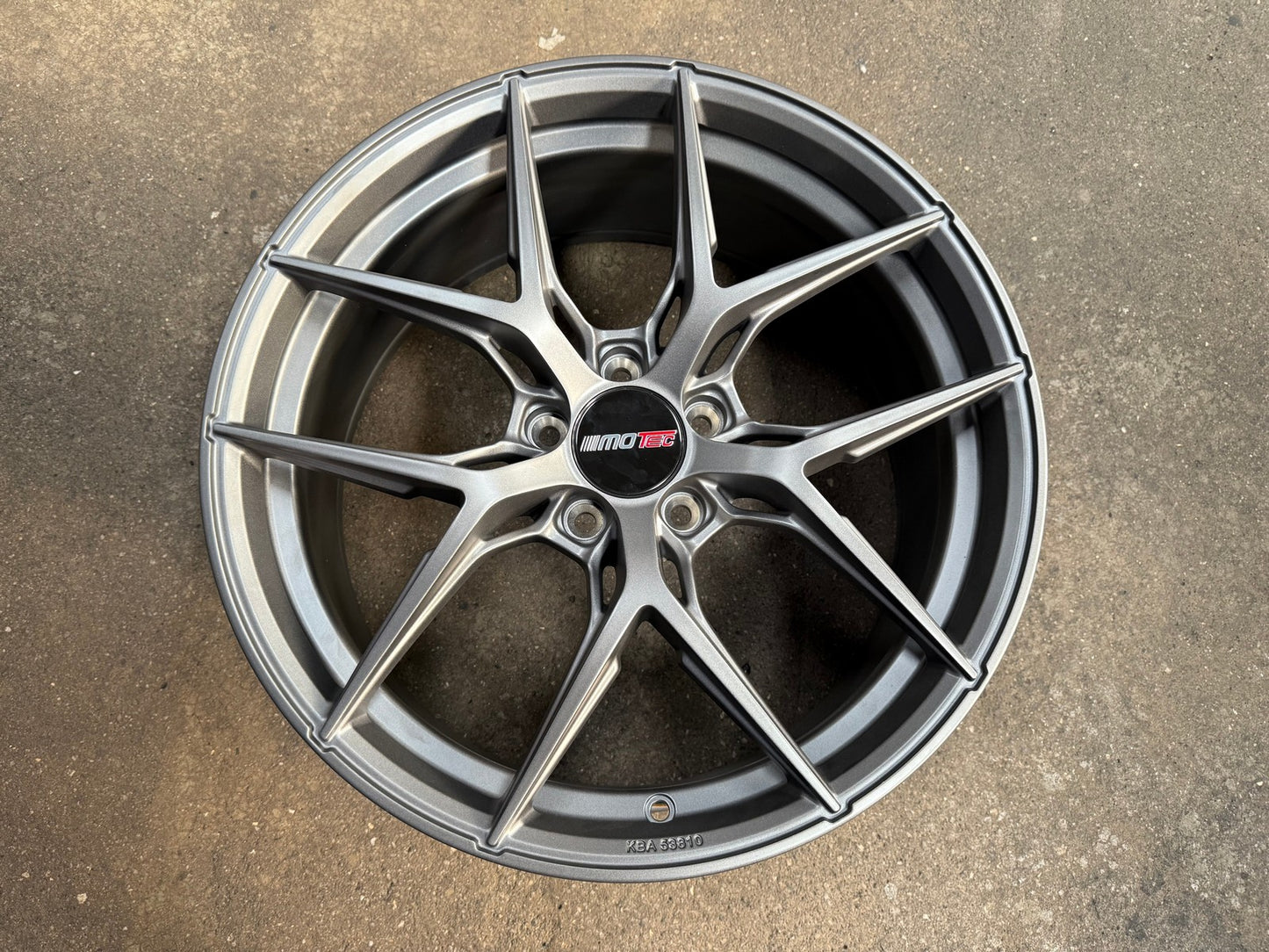 New 19X8.5 ET45 Motec MCR4 Rim (4 wheel) Matt Gunmetal 5X112