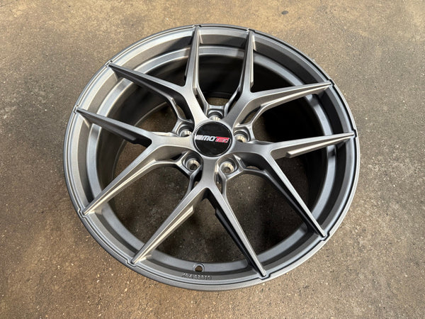 New 19X8.5 ET45 Motec MCR4 Rim (4 wheel) Matt Gunmetal 5X112