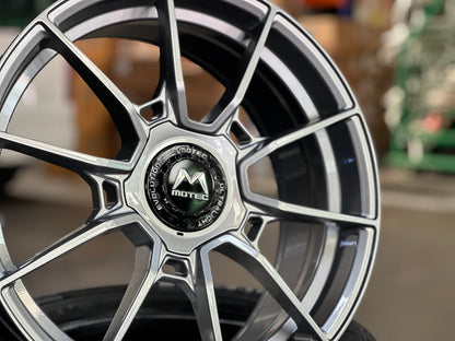 New 18X8 ET45 Motec MCR5 Rim (4 wheel) Gloss Gunmetal 5X112