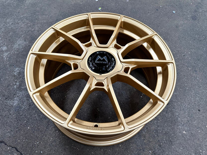 New 18X8 ET45 Motec MCR5 Rim (4 wheel) Matt Gold 5X112