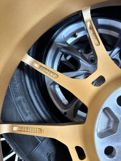 New 18X8 ET45 Motec MCR5 Rim (4 wheel) Matt Gold 5X112