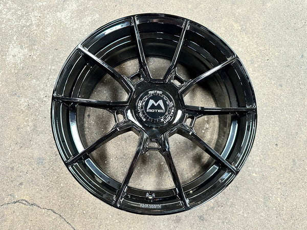 New 18X8 ET45 Motec MCR5 Rim (4 wheel) Gloss Black 5X112