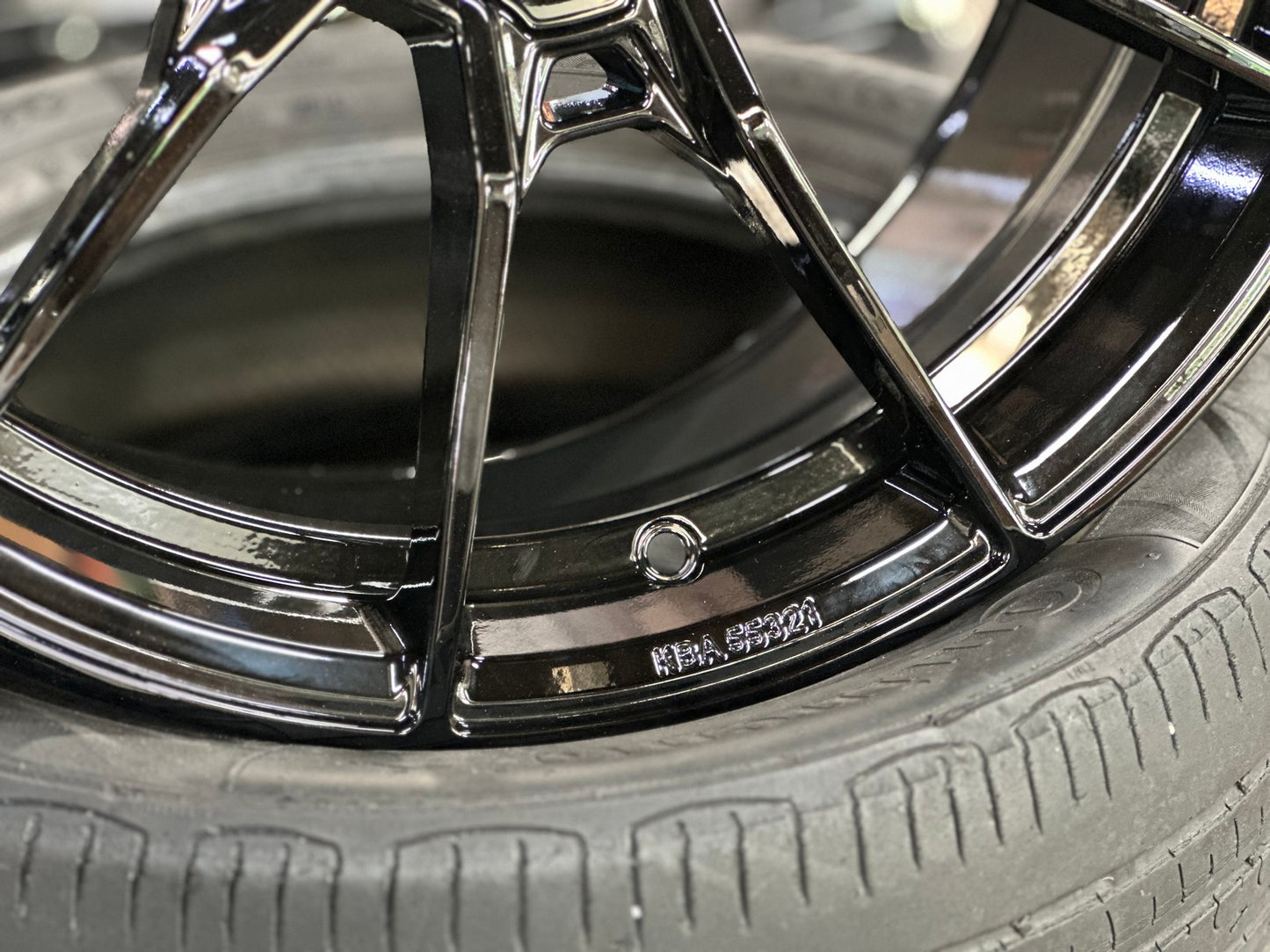 New 19X8.5 ET45 Motec MCR5 Rim (4 wheel) Gloss Black 5X108