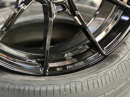 New 19X8.5 ET45 Motec MCR5 Rim (4 wheel) Gloss Black 5X108