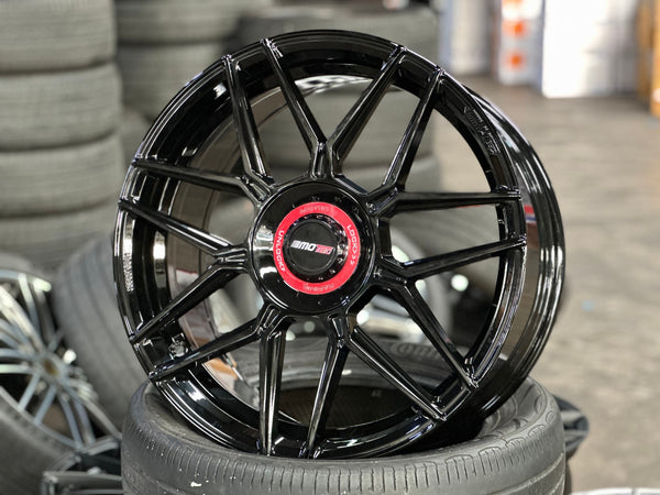 New 19X8.5 ET45 Motec MCT1 Rim (4 wheel) Gloss Black 5X112