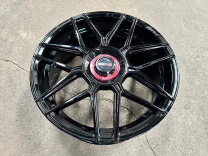 New 19X8.5 ET45 Motec MCT1 Rim (4 wheel) Gloss Black 5X112