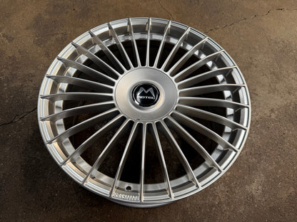 New 19X8.5 ET43 Motec MCT1 Rim (4 wheel) Gloss Silver 5X112