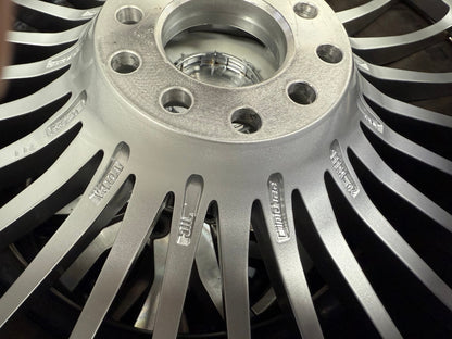 New 19X8.5 ET43 Motec MCT1 Rim (4 wheel) Gloss Silver 5X112