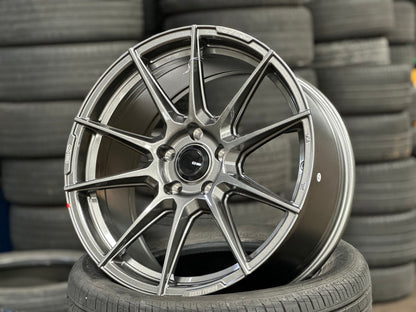 New 18X8.5 ET40 Enkei SC46 Rim (4 wheel) Gloss Gunmetal 5X114.3