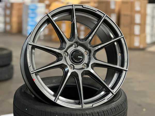 New 18X8.5 ET40 Enkei SC46 Rim (4 wheel) Gloss Gunmetal 5X114.3