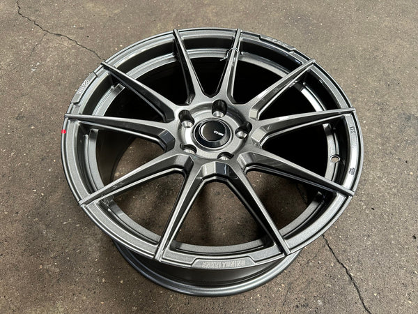 New 18X8.5 ET40 Enkei SC46 Rim (4 wheel) Gloss Gunmetal 5X114.3