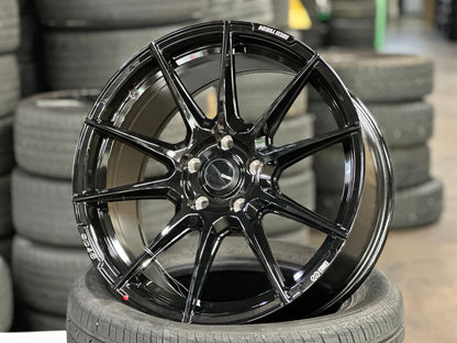 New 18X8.5 ET40 Enkei SC46 Rim (4 wheel) Gloss Black 5X114.3