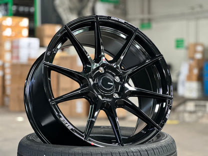 New 18X8.5 ET40 Enkei SC46 Rim (4 wheel) Gloss Black 5X114.3
