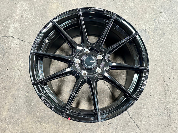 New 18X8.5 ET40 Enkei SC46 Rim (4 wheel) Gloss Black 5X114.3