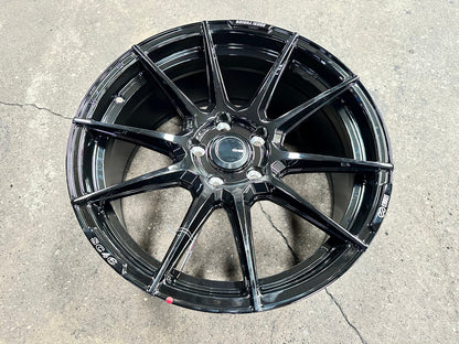 New 18X8.5 ET40 Enkei SC46 Rim (4 wheel) Gloss Black 5X114.3